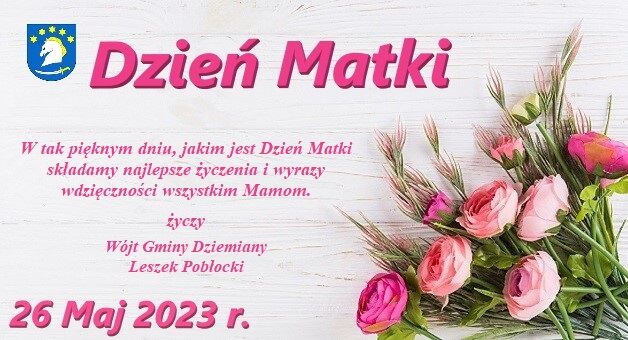 Życzenia z okazji Dnia Matki Gmina Dziemiany