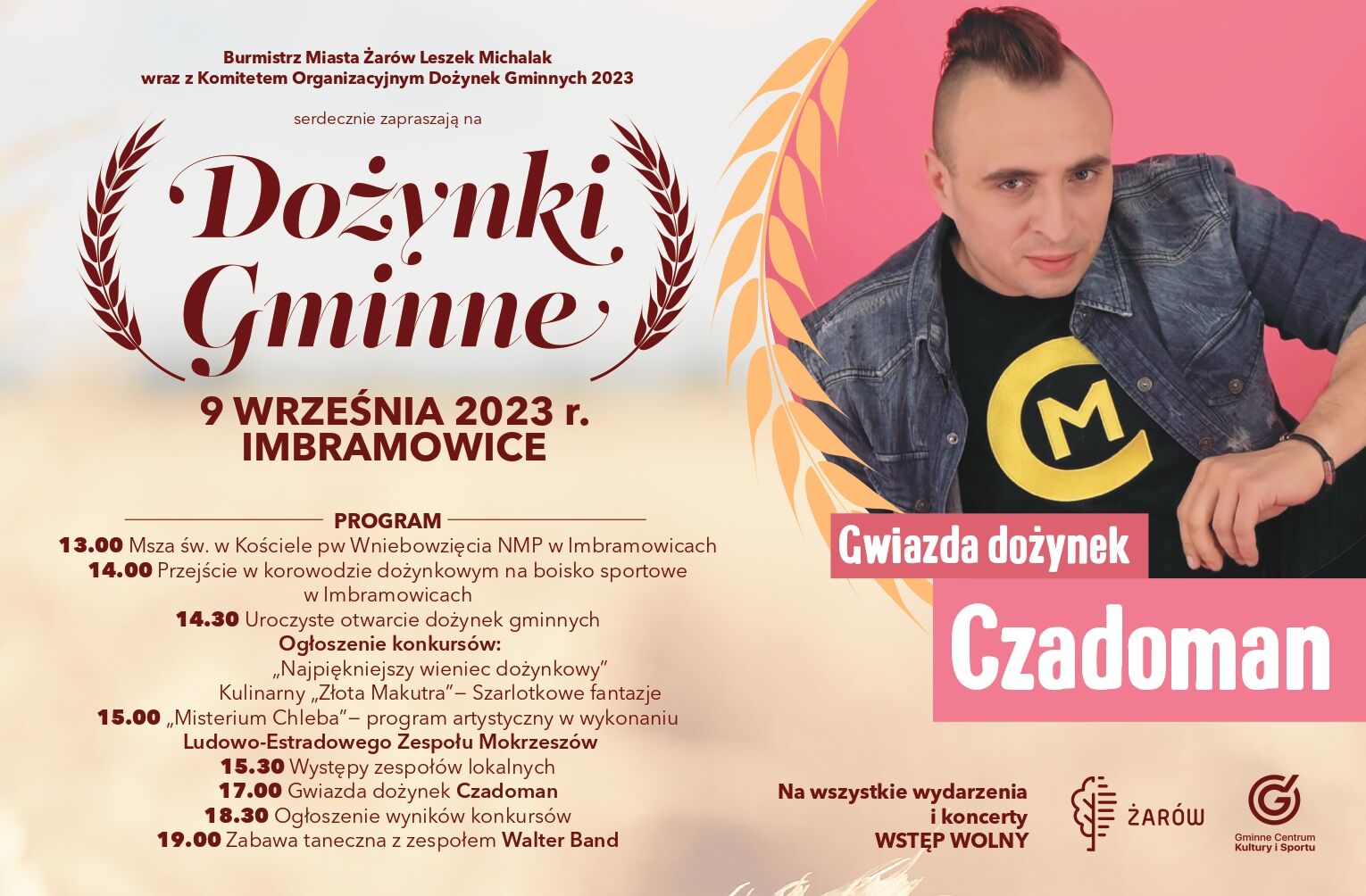 Zapraszamy Na Do Ynki Gminne W Imbramowicach Gmina Ar W