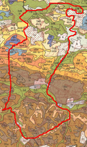 mapa gleb
