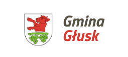 Herb z napisem Gmina Głusk