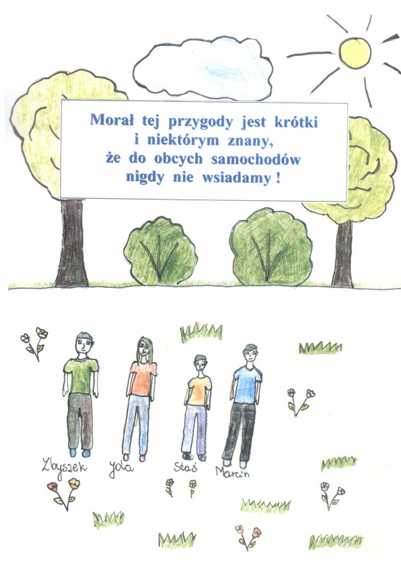 
                                                    <p>Komiks Zbyszek, Staś, Jala i niebezpieczna przygoda</p>
                                                