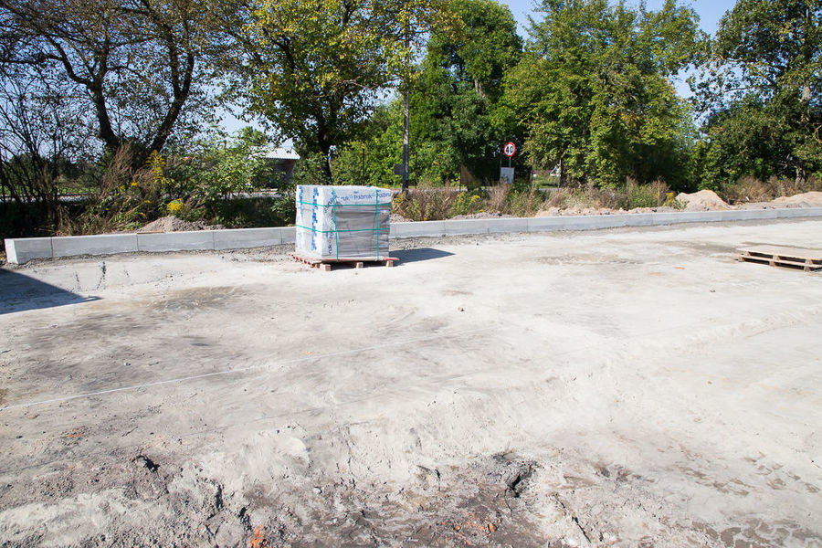 Na zdjęciu plac budowy Park & Ride w Nasutowie