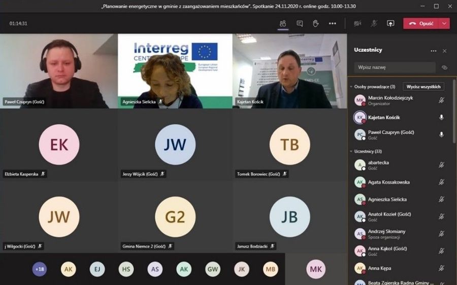 Na zdjęciu zrzut ekranu z transmisji on-line