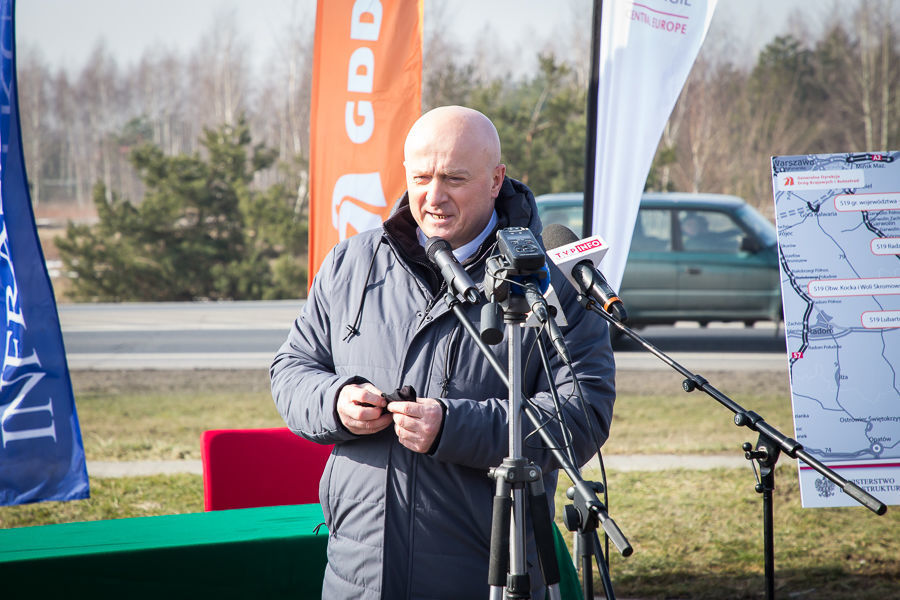 Na zdjęciu przemówienie Marszałka Województwa Lubelskiego Jarosława Stawiarskiego