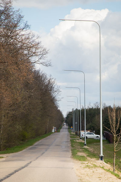Na zdjęciu oświetlenie uliczne w Kawce