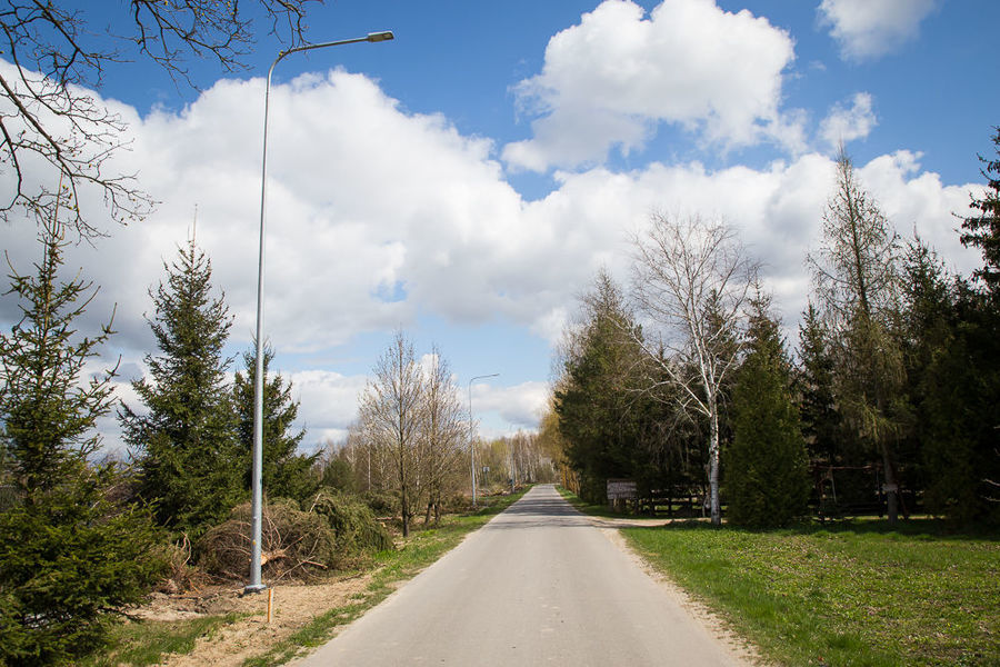 Na zdjęciu oświetlenie uliczne w Pryszczowej Górze