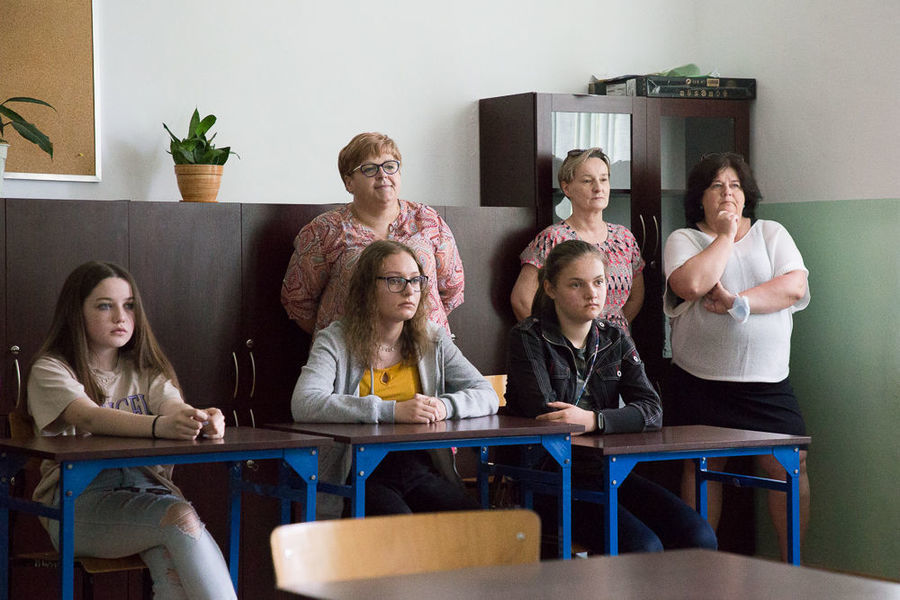 na zdjęciu sala podczas prezentacji