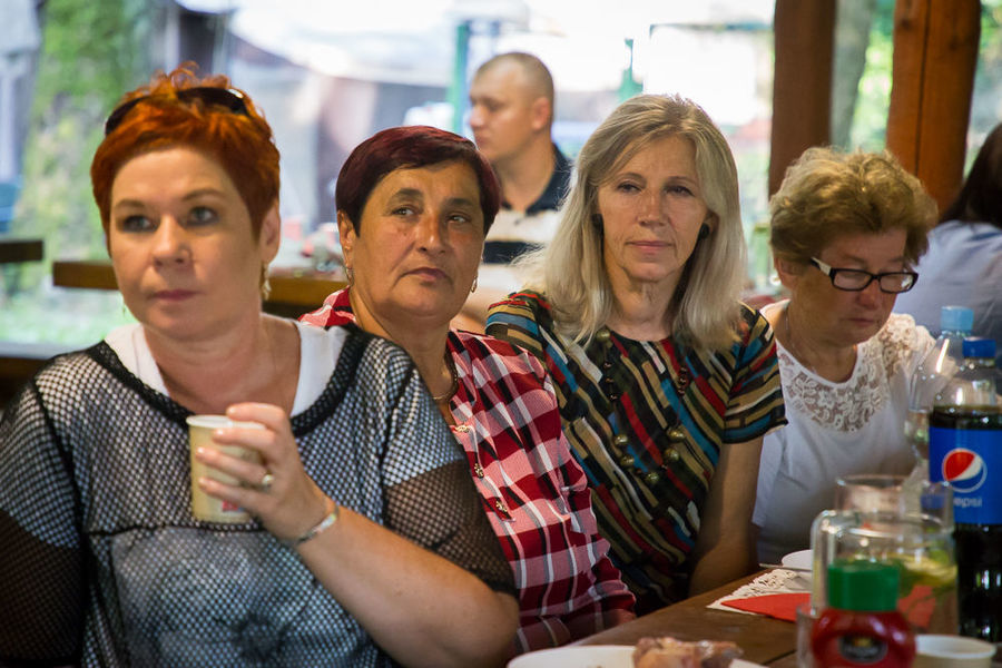 Na zdjęciu Sołtysi słuchający prelekcji