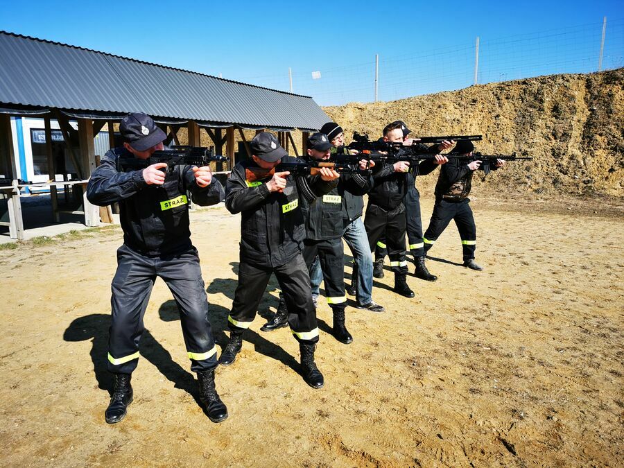 strażacy OSP podczas szkolenia
