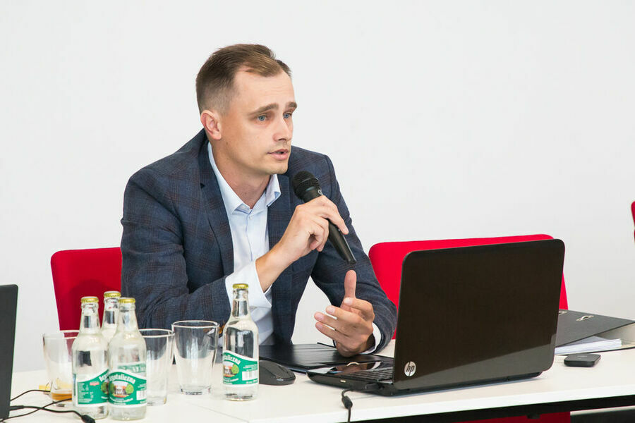 Radca Prawny podczas wypowiedzi