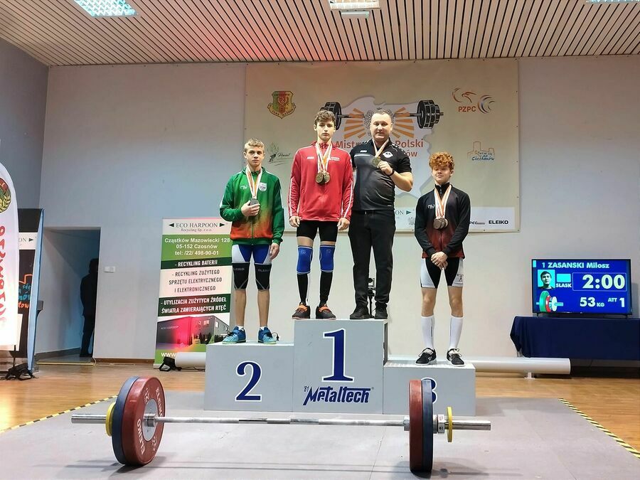 Zawodnicy na podium