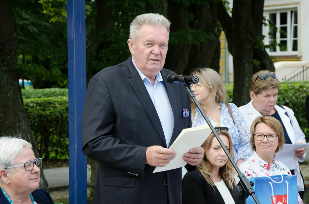 Przemawia wójt gminy