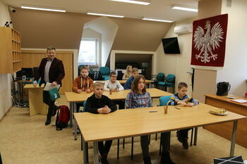 Eliminacje gminne Ogólnopolskiego Turnieju Wiedzy Pożarniczej "MŁODZIEŻ ZAPOBIEGA POŻAROM" 