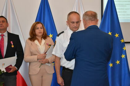 Wręczenie medali za długoletnią pracę