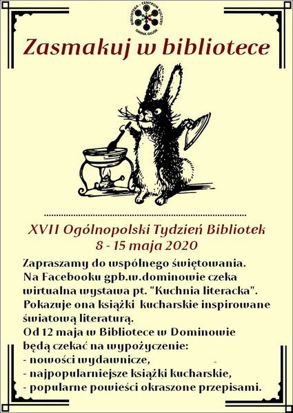 
                                                    Zasmakuj w bibliotece - XVII Ogólnopolski Tydzień Bibliotek
                                                