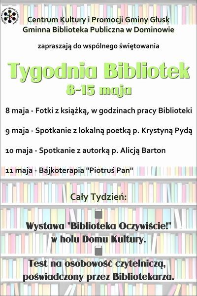 
                                                    Biblioteka. Oczywiście! - XIV Ogólnopolski Tydzień Bibliotek
                                                
