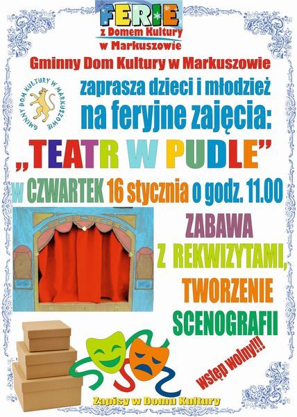 
                                                       Ferie z Domem Kultury
                                                