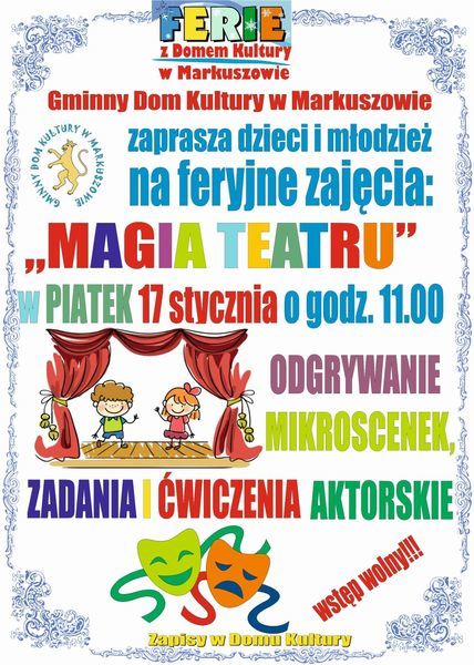
                                                       Ferie z Domem Kultury
                                                