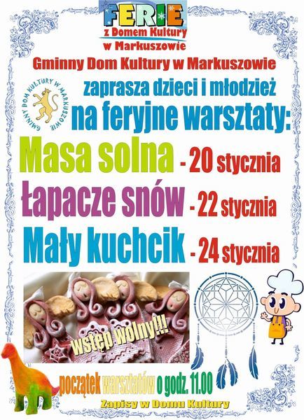 
                                                       Ferie z Domem Kultury
                                                