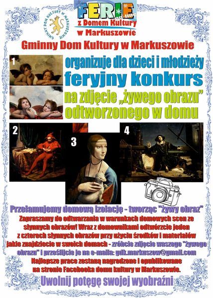 Ferie on-line z Domem Kultury w Markuszowie