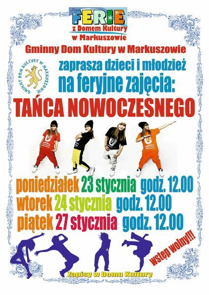 
                                                    Zajęcia tańca nowoczesnego
                                                