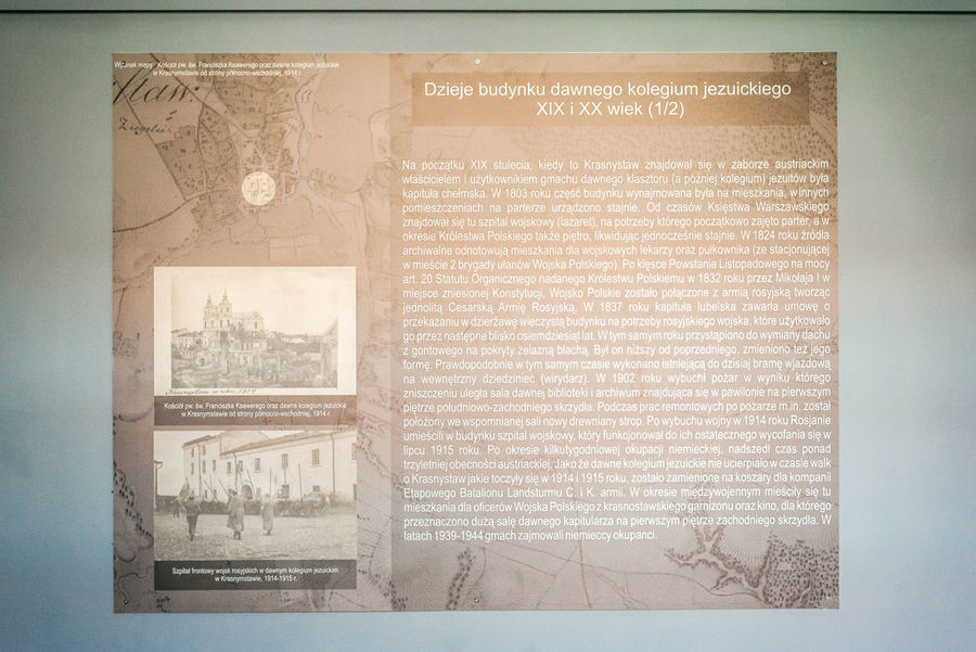 Eksponaty z wystawy Tablica informacyjna