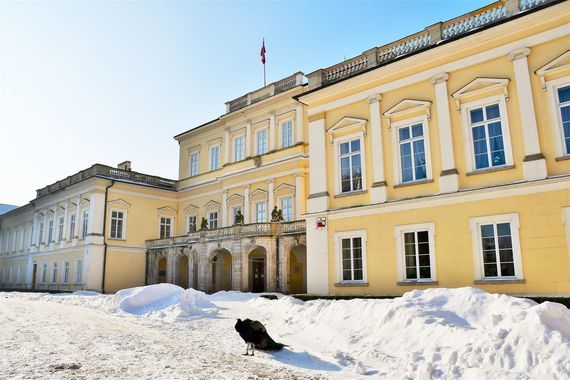 Dziedziniec Pałacu Czartoryskich w Puławach
