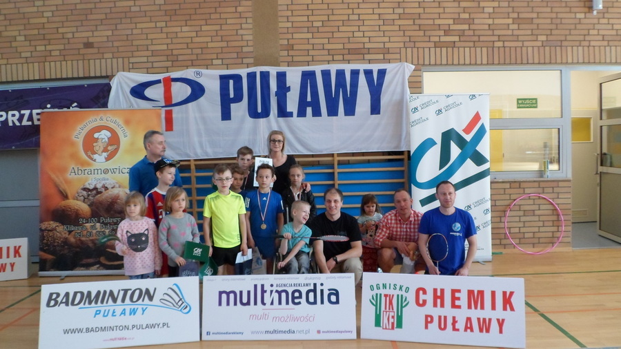 
                                                    <p>V Mistrzostwa Puław w badmintonie, zawodnicy, nagrody</p>
                                                