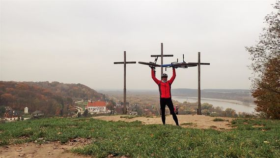 Rowerem na Górę Trzech Krzyży w Kazimierzu Dolnym