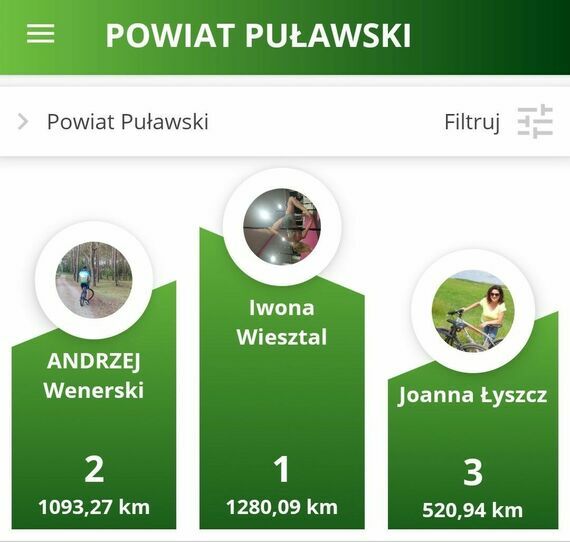 Podziękowania od starosty dla pracowników Starostwa za kilometry dla Puław
