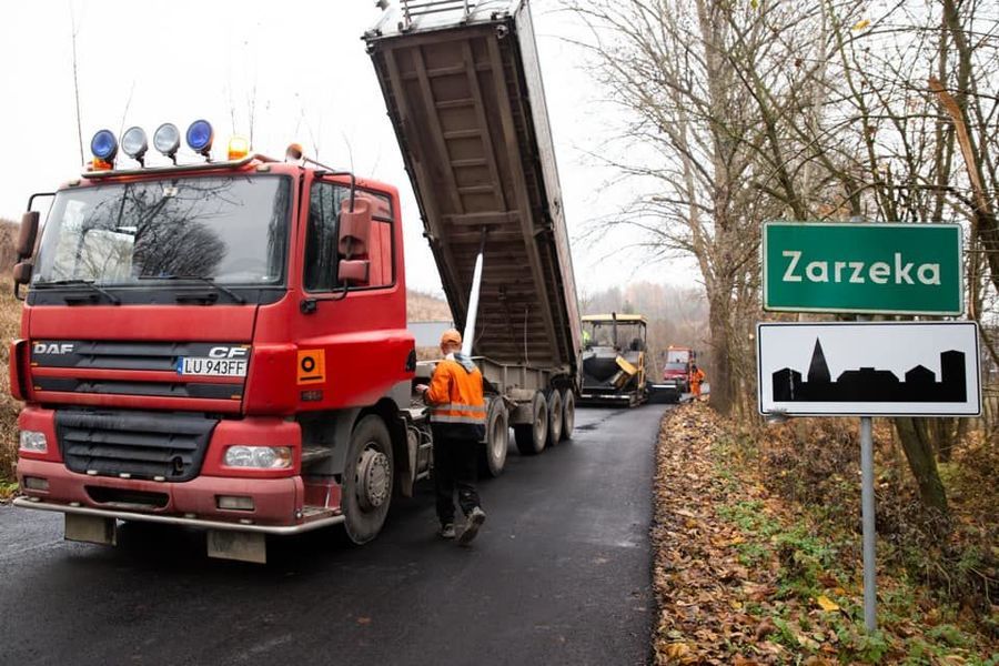 Przebudowa drogi gminnej w miejscowości Zarzeka - Etap II