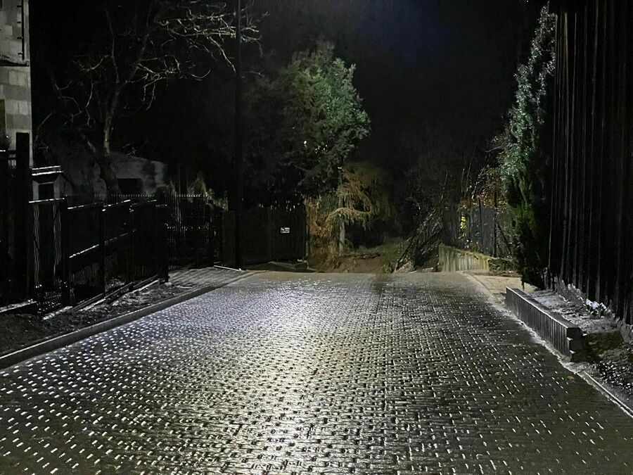 Przebudowa sieci wodociągowej i budowa oświetlenia drogowego z przebudową nawierzchni ulicy Kębelskiej (Słowicza Dolina) w Wąwolnicy ️ ️