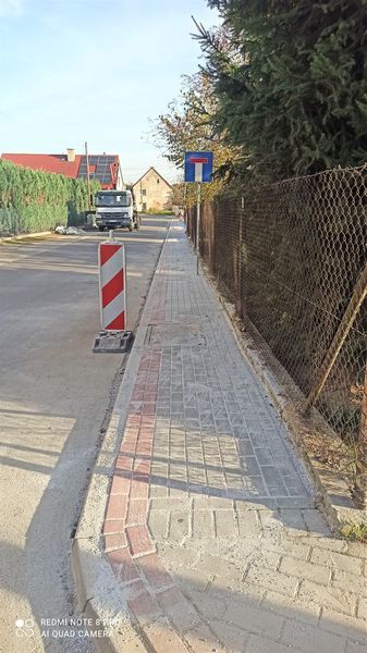 budowa chodników w Łażanach