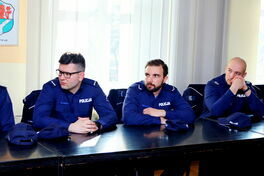 odprawa funkcjonariuszy KP Żarów