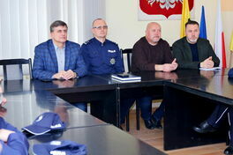 odprawa funkcjonariuszy KP Żarów