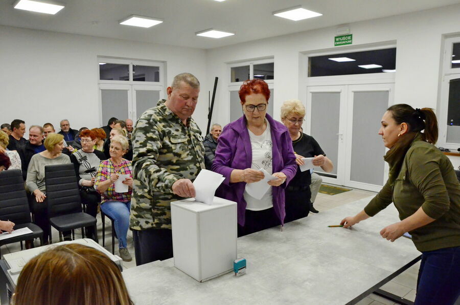 Wybory sołtysa w Łażanach