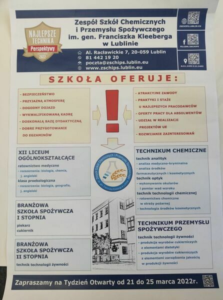 ZS Chemicznych i Przemysłu Spożywczego w Lublinie