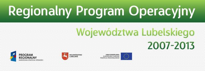 Logówki unijne i nazwa programu Regionalny Program Operacyjny Województwa lubelskiego