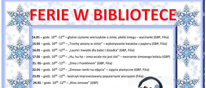 FERIE W BIBLIOTECE