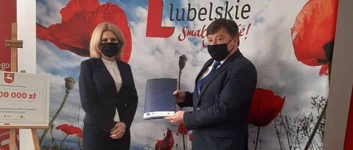Wójt Gminy Abramów z przedstawicielem Samorządu