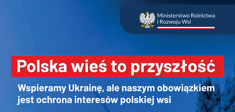 Plakat: Polska wieś to przyszłość