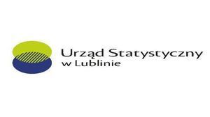 Grafika przedstawia logo Urzędu Statystycznego w Lublinie. Znak graficzny zbudowany jest z dwóch przenikających się kół zielony i granatowy.