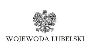 Logo wojewody Lubelskiego, godło Polski i napis Wojewoda Lubelski