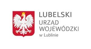Grafika przedstawia godło Polski oraz napis Lubelski Urząd Wojewódzki w Lublinie.