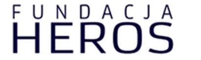 Grafika przedstawia logotyp Fundacji Heros.