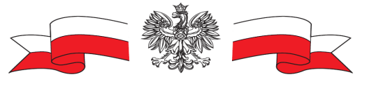 Grafika przedstawia orła i flagę Polski.