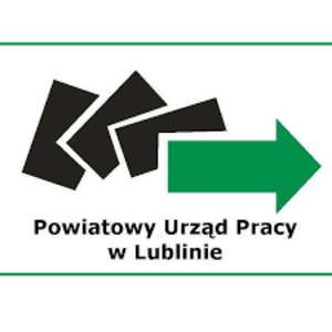 Grafika przedstawia logotyp Powiatowego Urzędu Pracy w Lublinie.