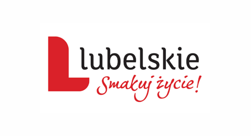 Grafika przedstawia logotyp Lubelskie smakuj życie