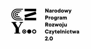 Grafika przedstawia logo Narodowego Programu Rozwoju Czytelnictwa 2.0.