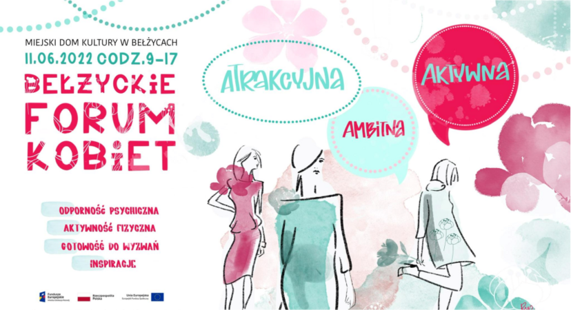 Grafika przedstawiająca Bełżyckie Forum Kobiet.